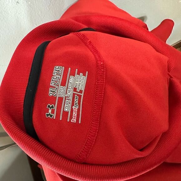 Under Armour HeatGear Mens XXL Solid Red Short Sleeve Polo - Picture 6 of 7